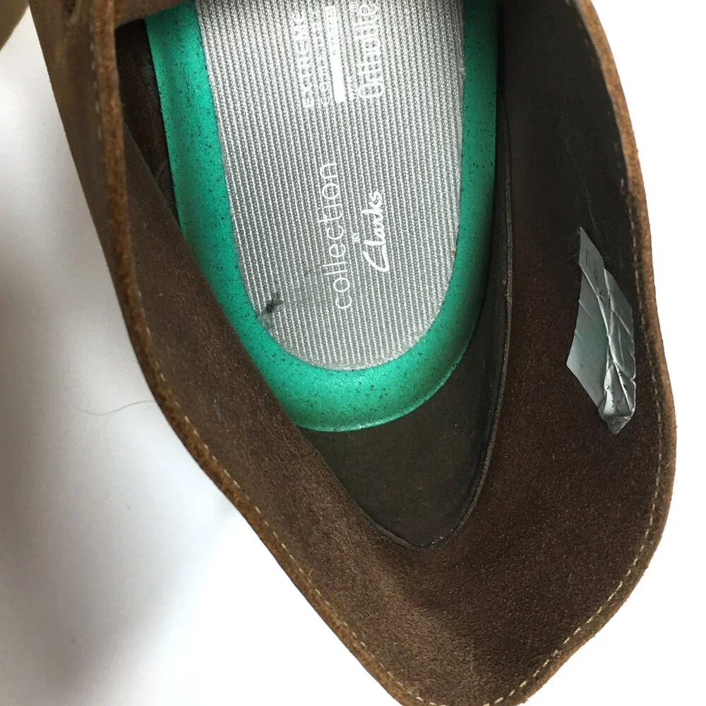 Clarks Desert Boots Mens Size 11.5 Brown Leather 15522